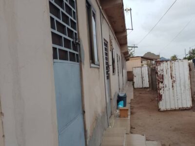 Land with six units of single room self contained for sale