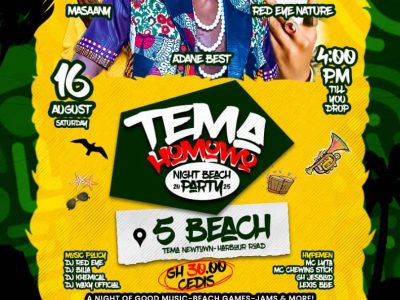 Tema Homowo Night Beach Bash💃🏾💥 2025🔥